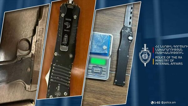 Հայտնաբերվեցին հրազեն, սառը զենքեր ու թմրանյութ․ Քրեական ոստիկանության հերթական բացահայտումը - Sputnik Արմենիա