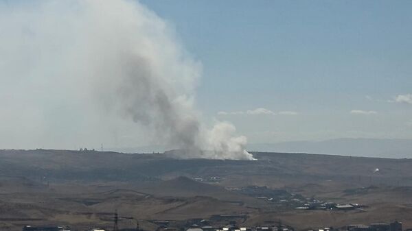 Նուբարաշենի աղբավայրից բարձրացող ծուխն այսօր - Sputnik Արմենիա