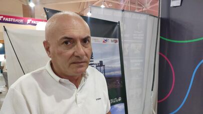 Основатель и директор компании "Ур Ваагн" Андраник Сиреканян на выставке высоких технологий DigiTec 2025 в Ереване