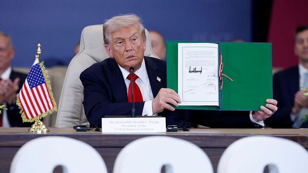 Թրամփը Գազայի հատվածի մասին խաղաղության համաձայնագիր է ստորագրել Եգիպտոսի գագաթնաժողովում - Sputnik Արմենիա