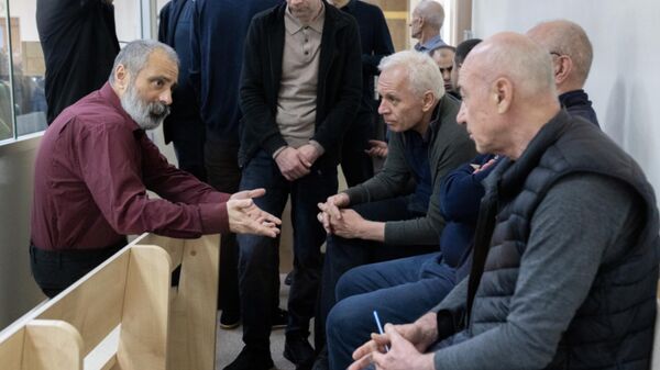 Судебное заседание над армянским военно-политическим руководством Нагорного Карабаха (29 сентября 2025). Баку - Sputnik Армения