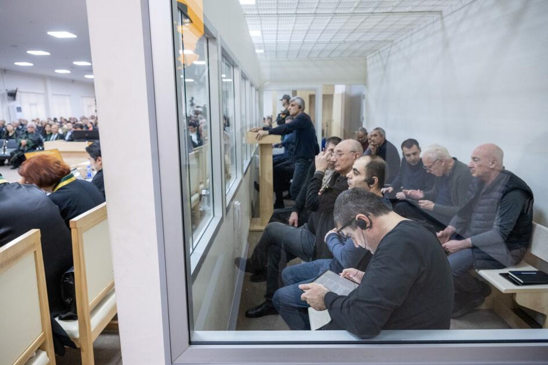 Судебное заседание над армянским военно-политическим руководством Нагорного Карабаха (16 октября 2025). Баку - Sputnik Армения, 1920, 16.10.2025