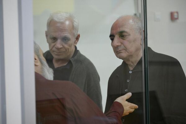 Судебное заседание над армянским военно-политическим руководством Нагорного Карабаха (17 октября 2025). Баку - Sputnik Армения