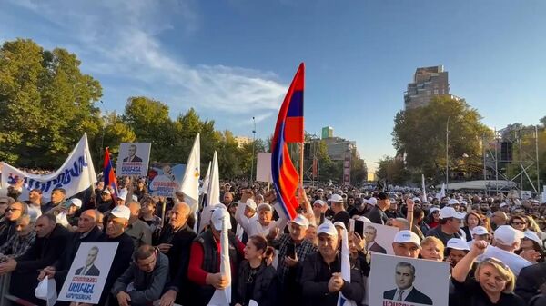 Митинг в поддержку Самвела Карапетяна на площади Свободы в Ереване - Sputnik Армения