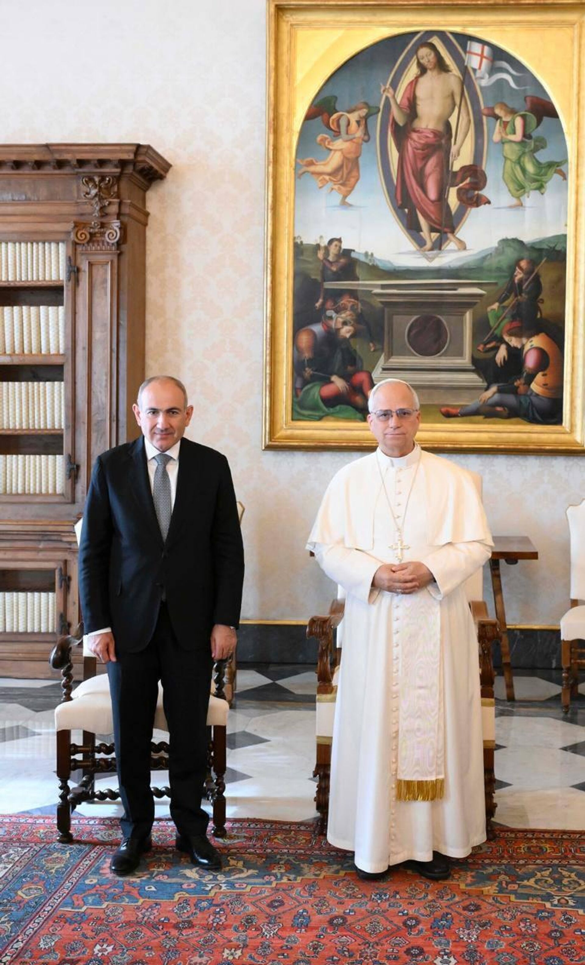 Премьер-министр Никол Пашинян на встрече с Папой Римским Львом XIV (20 октября 2025). Ватикан - Sputnik Армения, 1920, 20.10.2025