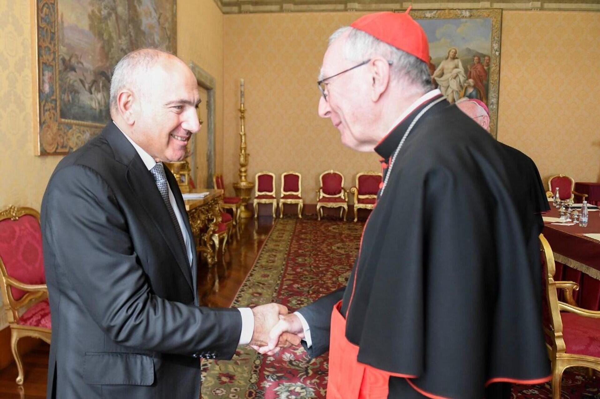 Встреча премьер-министра Никола Пашиняна и государственного секретаря Святого Престола кардинала Пьетро Паролини (20 октября 2025). Ватикан - Sputnik Արմենիա, 1920, 20.10.2025