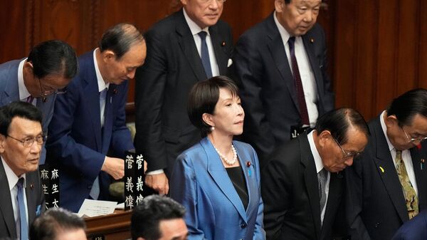 Лидер правящей Либерально-демократической партии Санаэ Такаити - Sputnik Армения