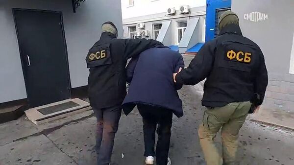 Кадры задержания жителя Амурской области, подозреваемого в госизмене - Sputnik Армения