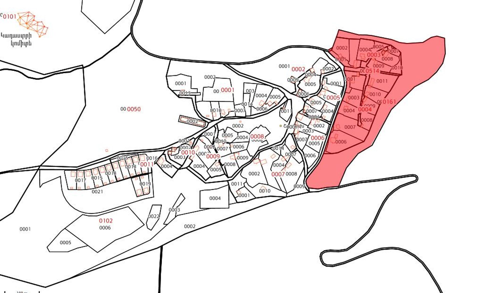 Фрагмент карты Комитета кадастра РА - Sputnik Արմենիա, 1920, 24.10.2025