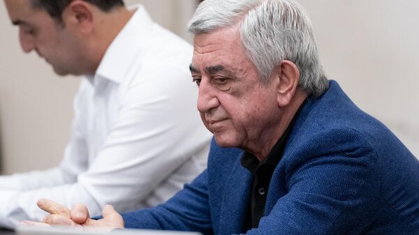 Серж Саргсян во время судебного заседания (22 октября 2025). Еревaн - Sputnik Армения