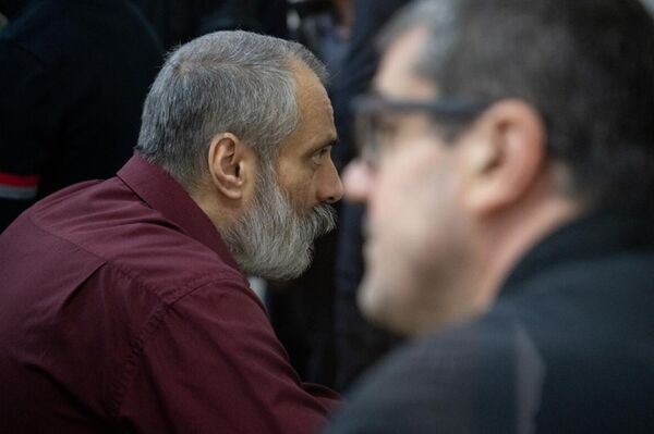 Судебное заседание над армянским военно-политическим руководством Нагорного Карабаха (23 октября 2025). Баку - Sputnik Армения