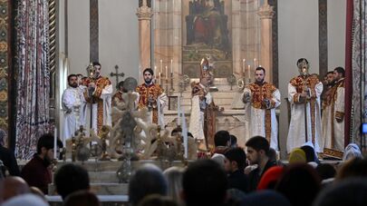 Католикос Гарегин II проводит воскресную литургию (26 октября 2025). Эчмиадзин