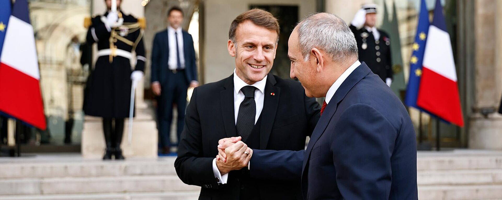 Встреча премьер-министра Никола Пашиняна с президентом Франции Эммануэлем Макроном (30 октября 2025). Париж - Sputnik Армения, 1920, 01.11.2025