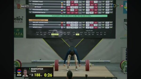 Ծանրորդ Նարեկ Մկրտչյանը դարձավ Եվրոպայի փոխչեմպիոն - Sputnik Արմենիա