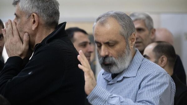 Դավիթ Բաբայանն ու Դավիթ Իշխանյանը Բաքվի դատարանում - Sputnik Արմենիա