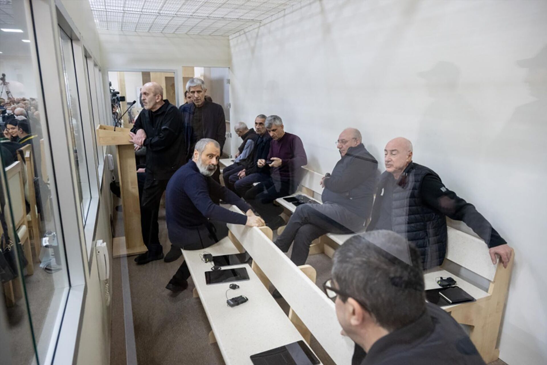 Судебное заседание над армянским военно-политическим руководством Нагорного Карабаха (3 ноября 2025). Баку - Sputnik Արմենիա, 1920, 03.11.2025