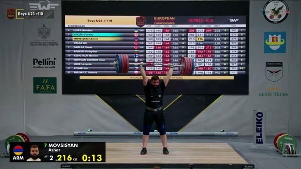 Աշոտ Մովսիսյանը Եվրոպայի առաջնության չեմպիոն - Sputnik Արմենիա