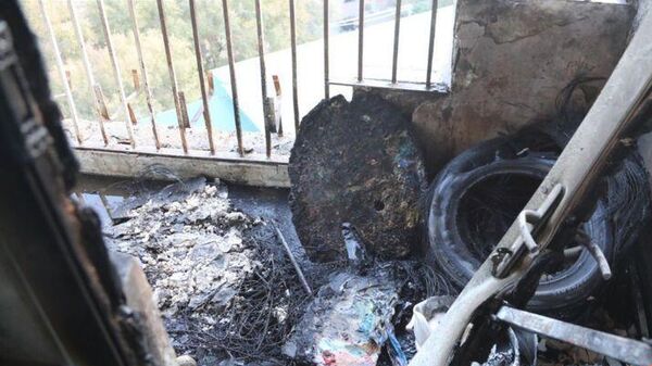 Երևանի բնակարաններից մեկում բռնկված հրդեհի հետևանքը - Sputnik Արմենիա