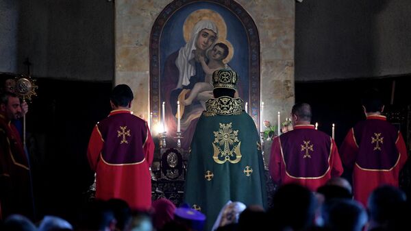 Պատարագ Թալինի եկեղեցում - Sputnik Արմենիա