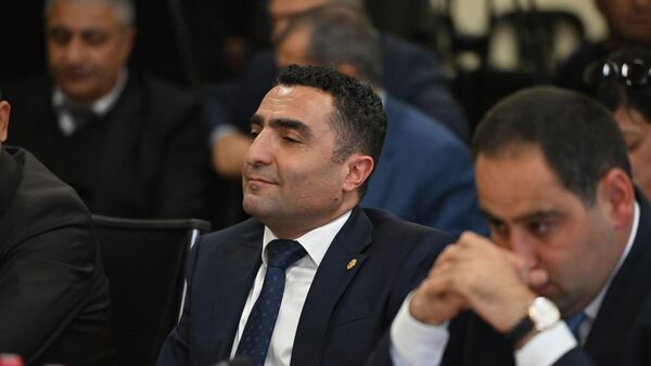 Ռոմանոս Պետրոսյանը ՀԾԿՀ նիստի ժամանակ - Sputnik Արմենիա