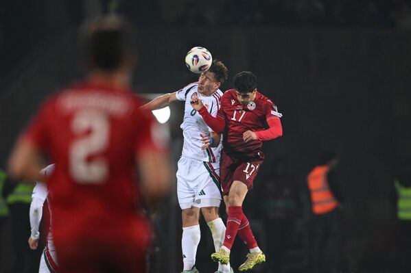 Грант-Леон Ранос во время отборочного матча чемпионата мира по футболу 2026 года между сборными Армении и Венгрии - Sputnik Армения