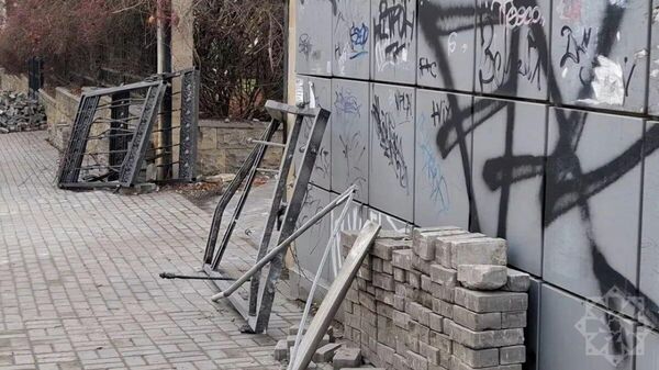 Վնասվածքներ Կիևում Ադրբեջանի դեսպանատան մոտ - Sputnik Արմենիա