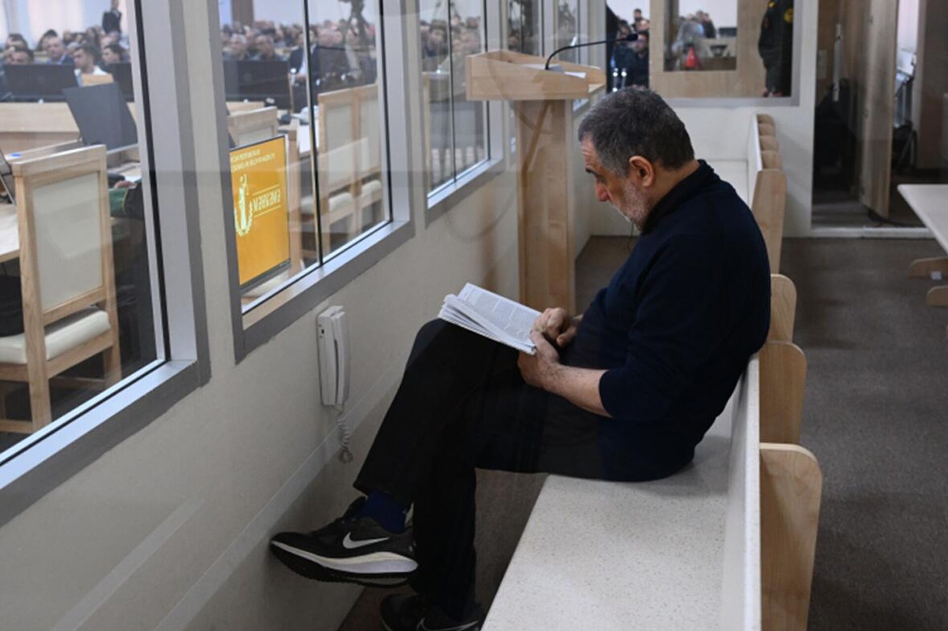 Рубен Варданян во время суда (20 ноября 2025). Баку - Sputnik Армения, 1920, 20.11.2025