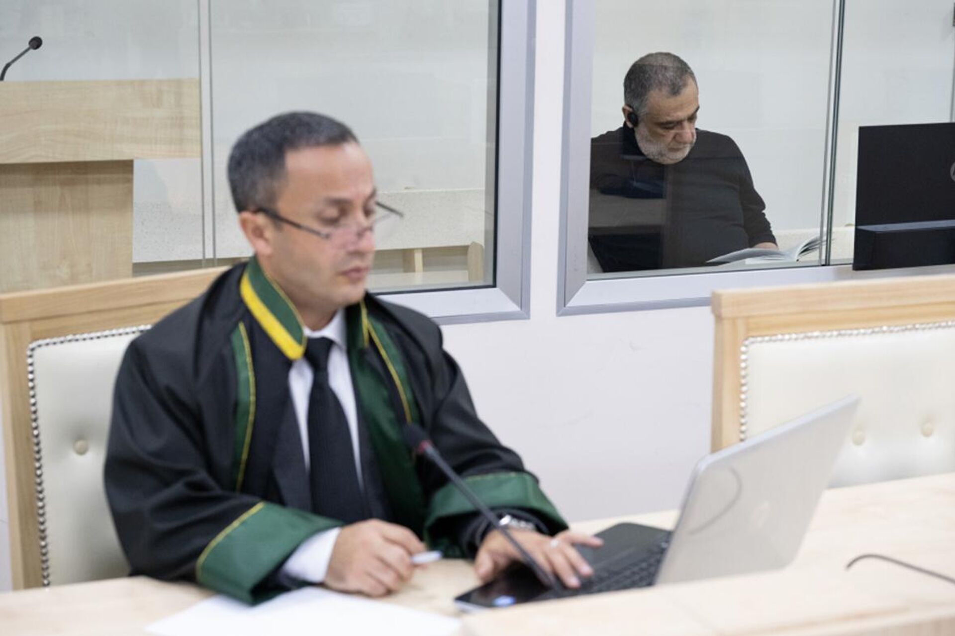 Рубен Варданян во время суда (20 ноября 2025). Баку - Sputnik Армения, 1920, 20.11.2025