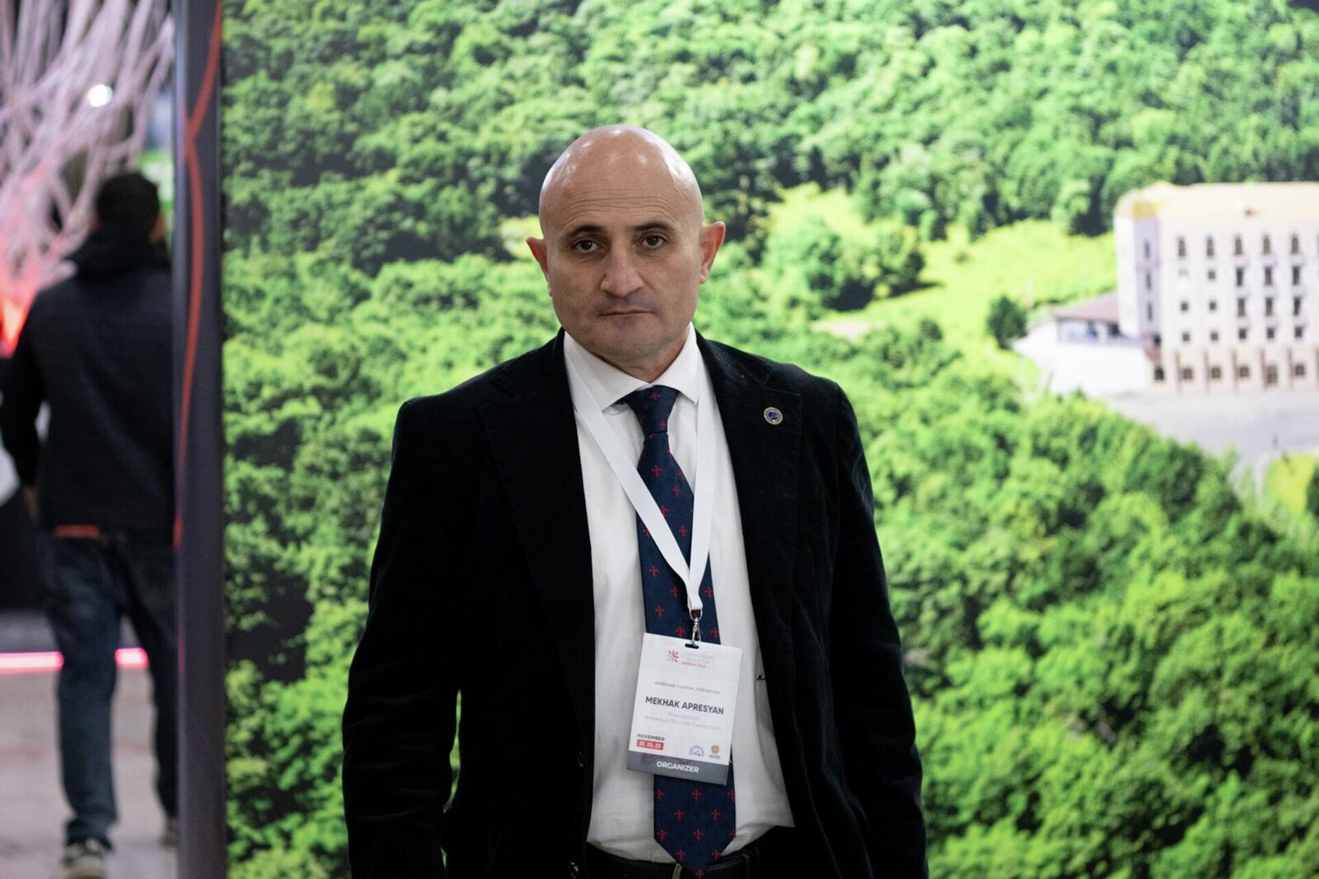 Председатель Федерации туризма Армении Мехак Апресян принимает участие на Международной туристической выставке ITF Armenia 2025 в выставочном центре Meridian (21 ноября 2025). Еревaн - Sputnik Армения, 1920, 21.11.2025