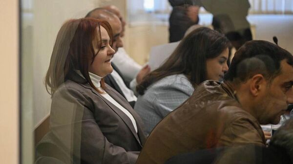 Лидия Манташян во время судебного заседания по делу архиепископа Баграта Галстаняна и участников Священной борьбы (27 ноября 2025). Еревaн - Sputnik Армения