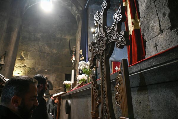 Միասնական աղոթք Ապարանի Սուրբ Խաչ եկեղեցում - Sputnik Արմենիա