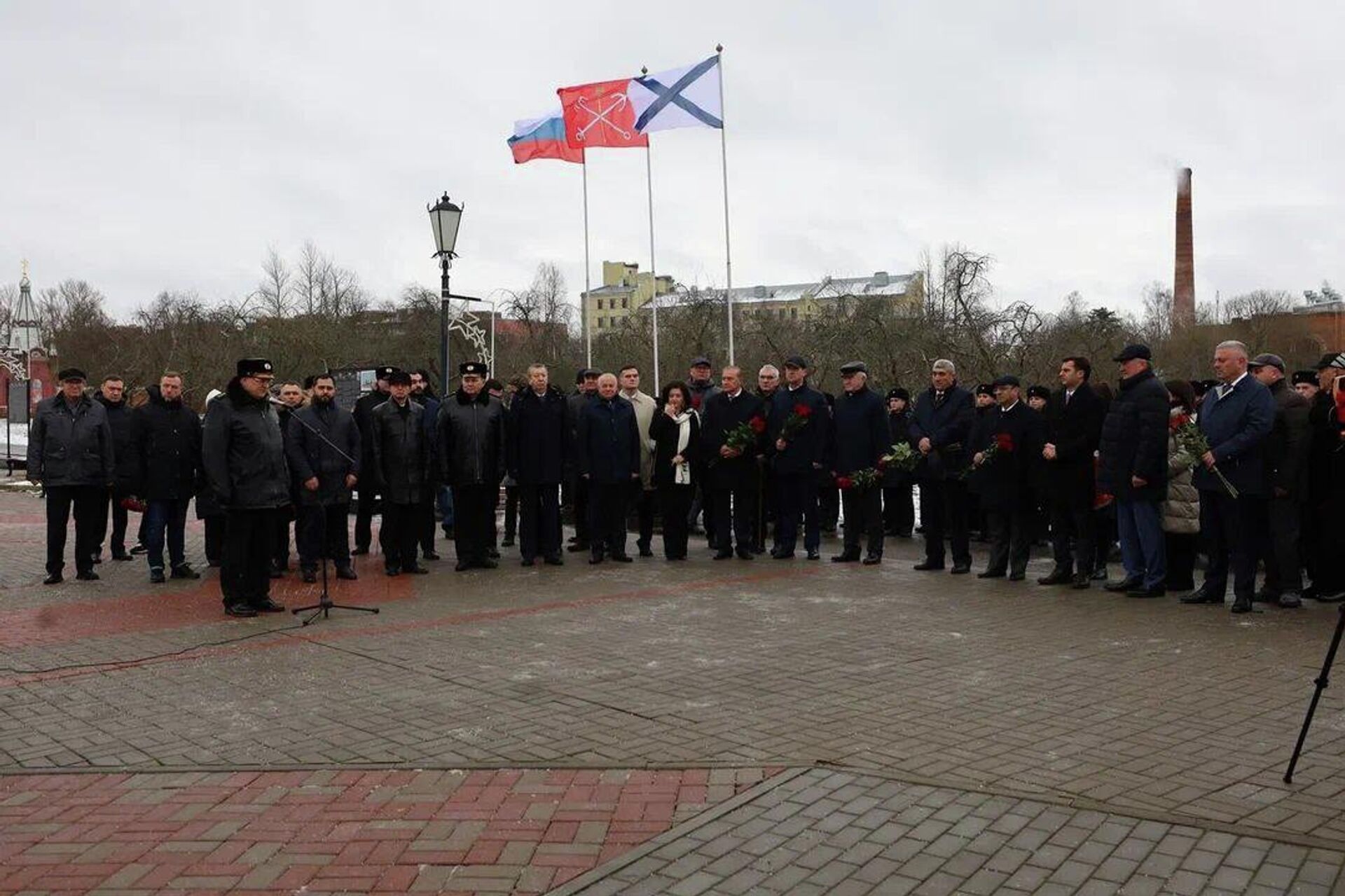 Церемония открытия бюста великого полководца, адмирала Исакова в аллее адмиралов в крепости Кронштадт (28 ноября 2025). Санкт-Петербург - Sputnik Արմենիա, 1920, 28.11.2025