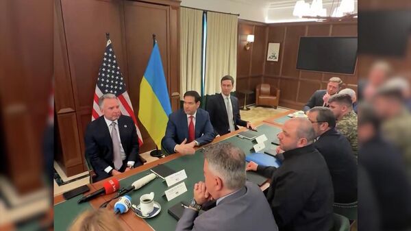 Кадры с консультаций в США по мирному плану - Sputnik Армения