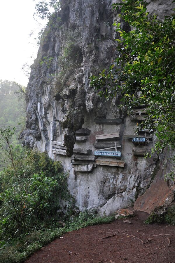 Подвесные гробыПещеры Сагады, Филиппины - Sputnik Армения