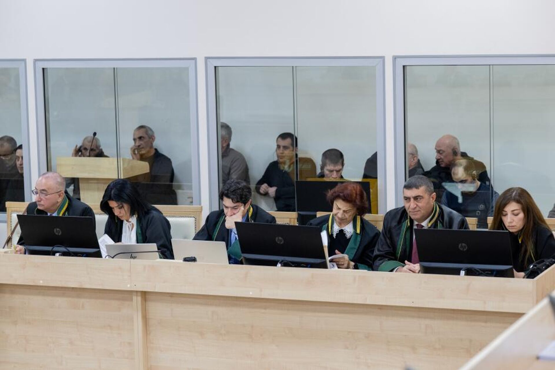 Судебное заседание над армянским военно-политическим руководством Нагорного Карабаха (4 декабря 2025). Баку - Sputnik Армения, 1920, 04.12.2025