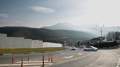 Граница между Арменией и Азербайджаном у села Киранц Тавушской области