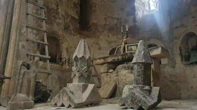 Азербайджанцы осквернили и разрушили монастырь Ериц Манканц (XVII век) в Арцахе