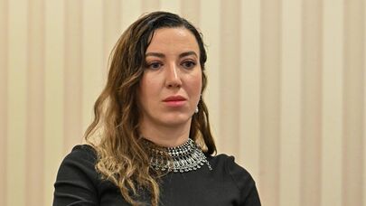 Сирануш Саакян на пресс-конференции по теме "Вопрос пропавших без вести как нерешённая насущная проблема прав человека" (10 декабря 2025). Еревaн