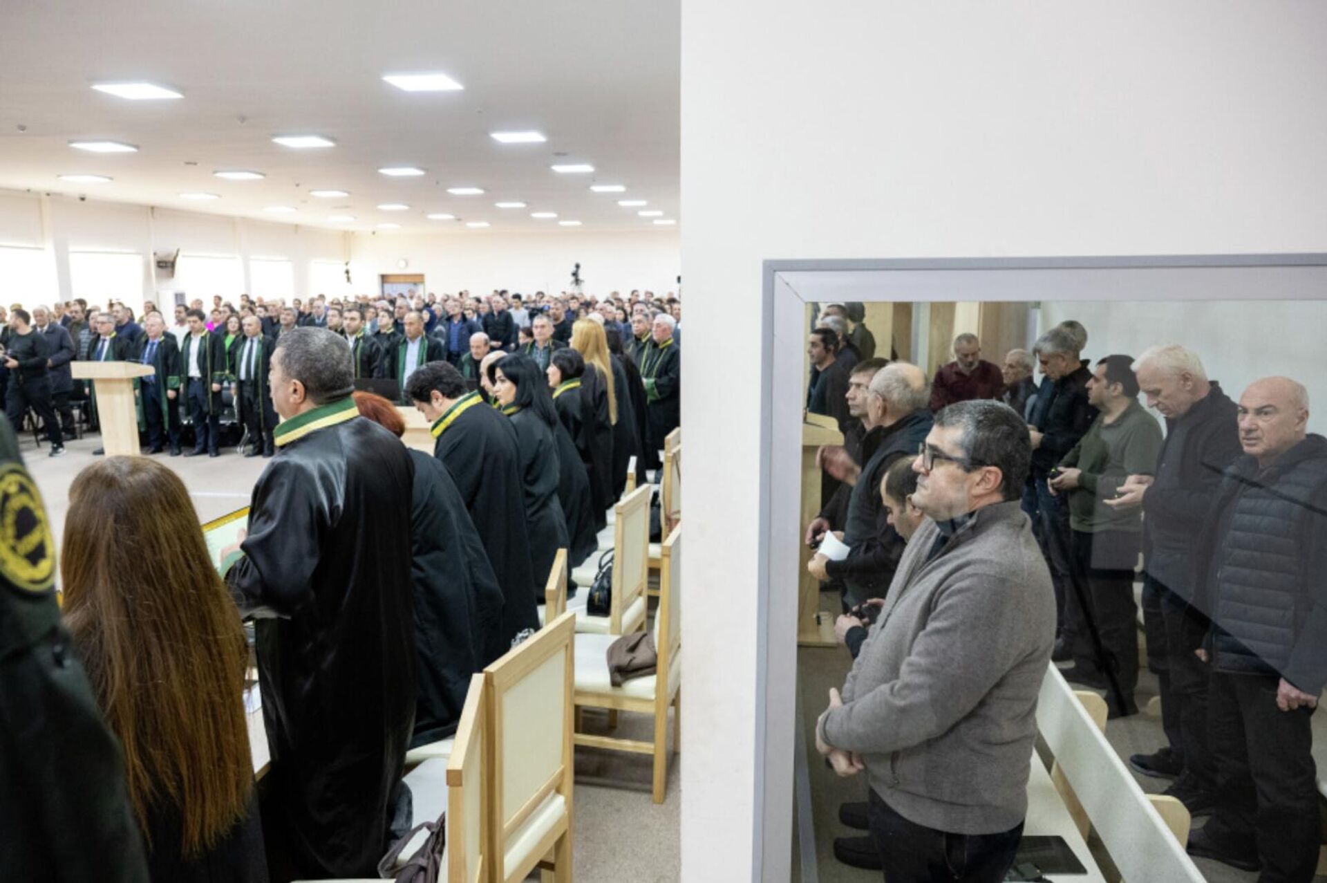 Судебное заседание над армянским военно-политическим руководством Нагорного Карабаха (11 декабря 2025). Баку - Sputnik Արմենիա, 1920, 11.12.2025