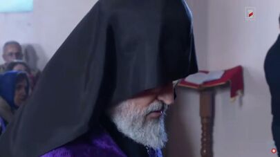 Воскресная служба в церкви села Айгешат