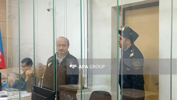 Карен Аванесян во время суда (15 декабря 2025). Баку - Sputnik Армения