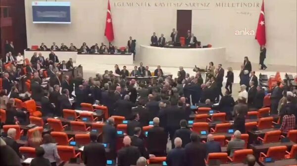 Турецкий парламент превратился в ринг из-за принятия бюджета - Sputnik Արմենիա