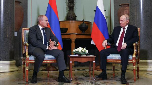 Նիկոլ Փաշինյանն ու Վլադիմիր Պուտինը - Sputnik Արմենիա