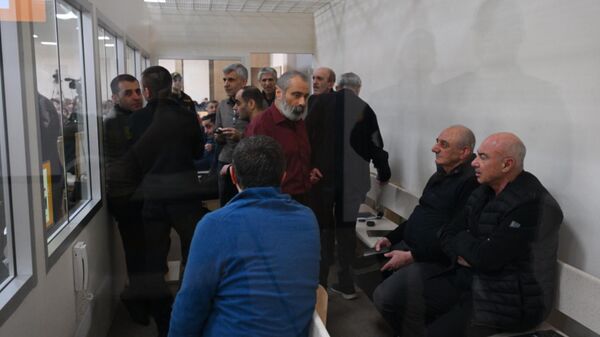 Судебное заседание над армянским военно-политическим руководством Нагорного Карабаха (23 декабря 2025). Баку - Sputnik Армения