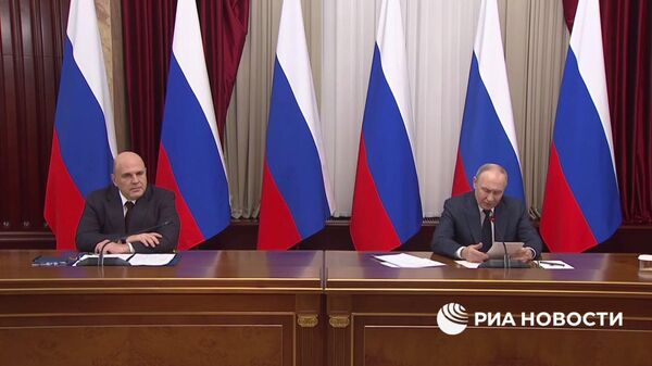 Պուտինի հիմնական հայտարարությունները կառավարության անդամների հետ հանդիպման ժամանակ - Sputnik Արմենիա