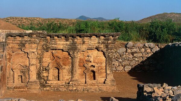 Ступа с двуглавым орлом, Сиркап, Таксила, Пакистан - Sputnik Армения