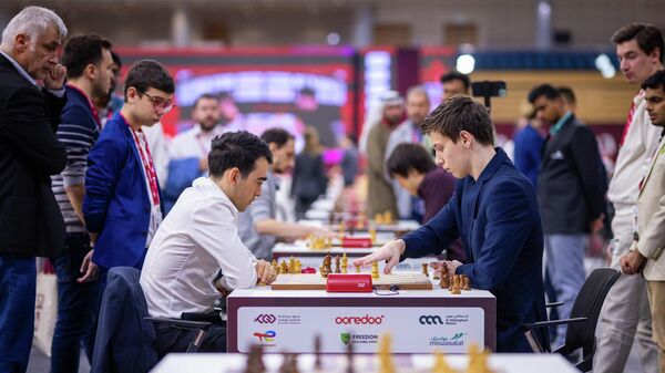 Айк Мартиросян во время игры в мужском Чемпионате мира по блицу 2025 (30 декабря 2025). Доха - Sputnik Армения