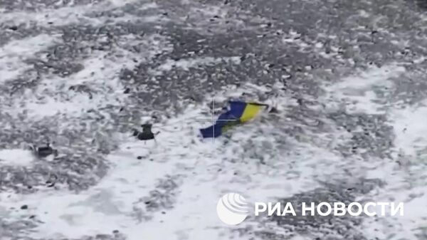 Киев пытается устанавливать в освобожденных российской армией Красноармейске, Димитрове и Родинском флаги Украины с помощью дронов - Sputnik Армения