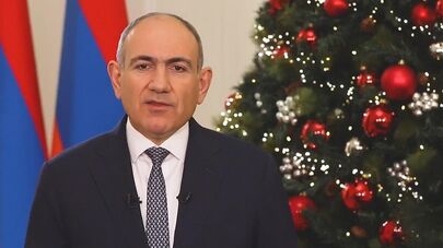 Кадр из новогоднего обращения премьер-министра Никола Пашиняна (31 декабря 2025). Еревaн