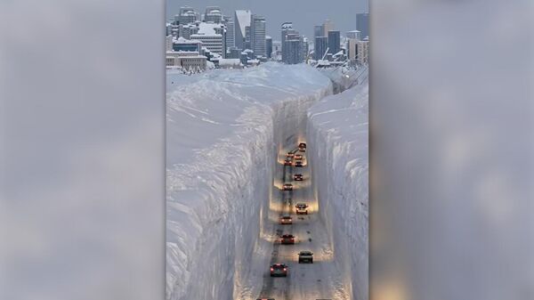 Снегопад в турецких районах Карлыова и Оваджик - Sputnik Արմենիա